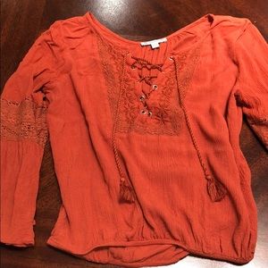 American Eagle burnt orange long sleeve